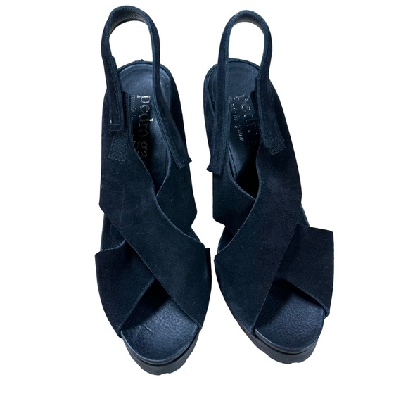 Pedro Garcia Yuval Slingback Sandal in Black Castoro Women's Size 41.5 (US 11.5) - Picture 5 of 9